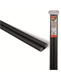 Burlete doble para puerta Brinox espuma 95 negro