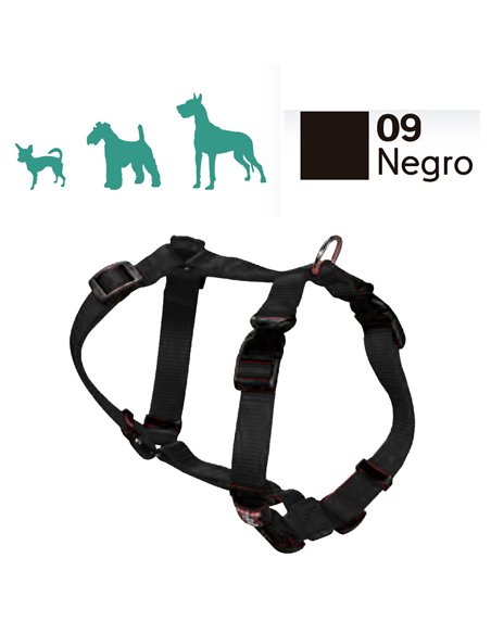 Arnés de perro de nylon básico 1 cm, talla 05