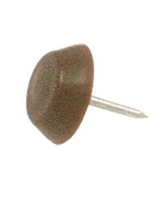 Chair glides with nail diameter 15 brown