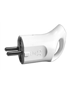 Plug macho Schuko 16A branco