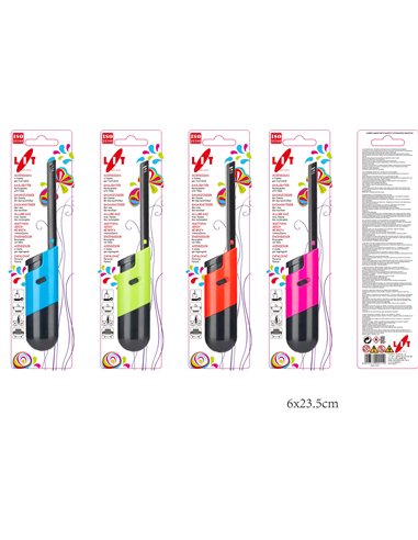 Encendedor recargable de llama rígido LAMS F016 BLI
