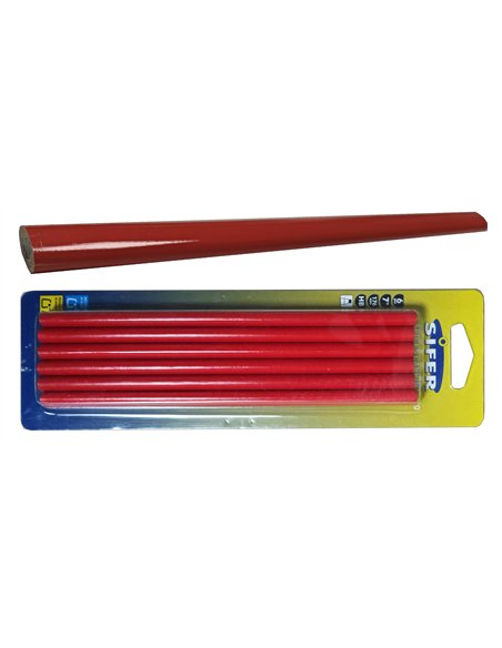 Crayon de charpentier Sifer blister 6 pièces