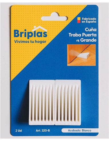 Briplas large door wedge 2 units white