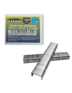 Staples for Stapler 07x10mm Box 1000 Pcs