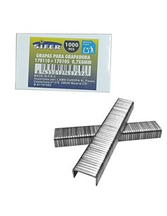 Grapas para Grapadora SIFER 07x8mm - Caja de 1000 Piezas