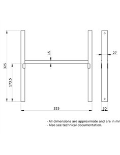 Carril modular P,regulable en prof.400mm 2
