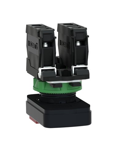 PULSADOR DOBLE LUM VER-ROJ 240V IP66