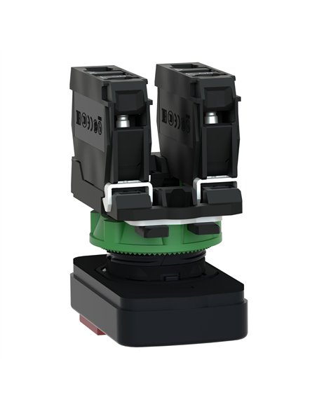 PULSADOR DOBLE LUM VER-ROJ 240V IP66