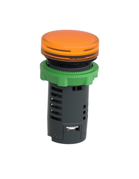 piloto luminoso naranja monobloque 24v