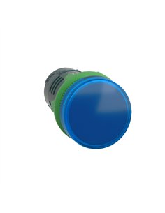 piloto luminoso azul monobloque 24v