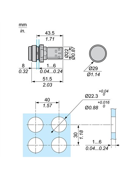 PULS.LUM.LED.IMPULS AMARILLO NA 24V