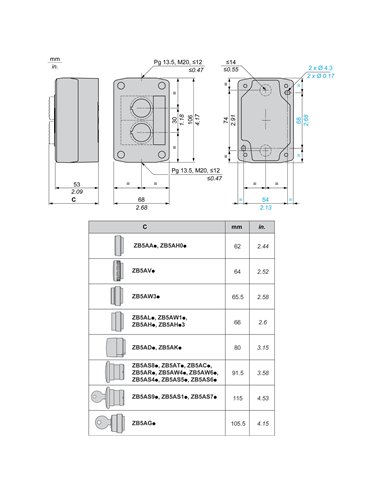 CAJA VACIA 2 TALADRO