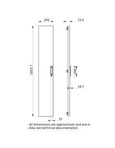 Puerta Plena G IP40 Pas.Lat. 36 modulos 2