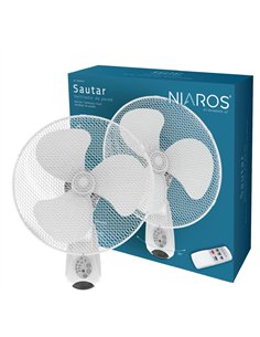 Ventilador de pared 40cm 45W con mando a distancia 2