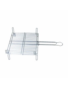 Parrilla doble acero inox 400x450mm