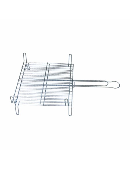 Parrilla doble acero inox 400x450mm