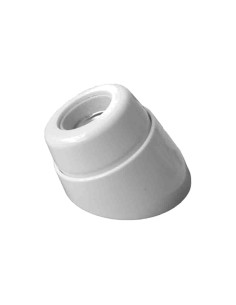 Portalámparas EDM E27 Zócalo Curvo Porcelana (Retractilado)
