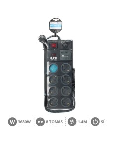 Base multiple 8T + 2 USB + Int. (3x1.5mm) 1,4M GSC 000803393 2