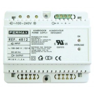ZUFÜHRUNG 18VCC/1,5 A-DIN6. FERMAX 4812