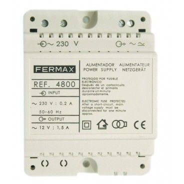 FEEDER 12VCA/1.5 TO DIN4. FERMAX 4800