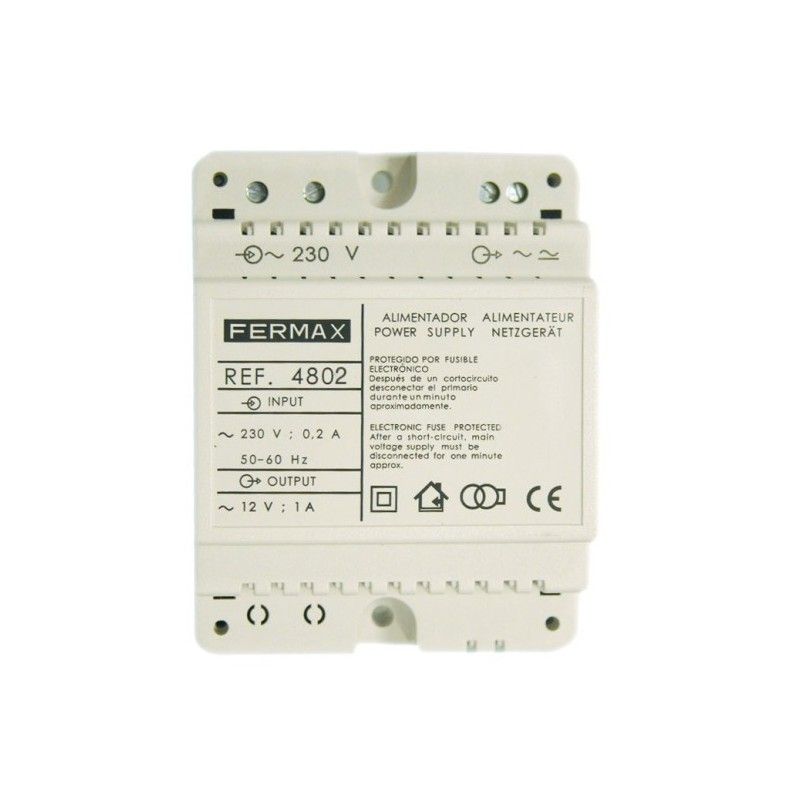 FEEDER 12VCA/1A DIN4. FERMAX 4802