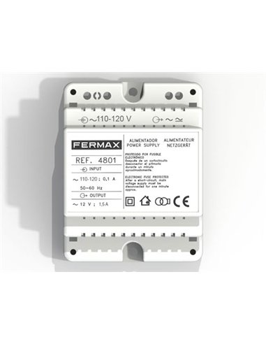 ALIMENT. DIN4 110-120VAC/12VAC-1.5A