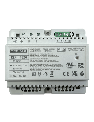 ALIMENTADOR+FILTRO DIN6 24VDC-1.5A