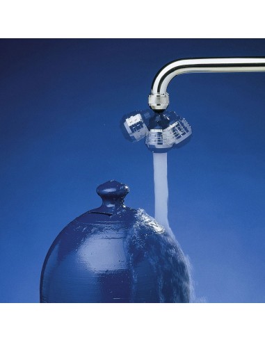 Atomiseur à double fonction chromé-blanc