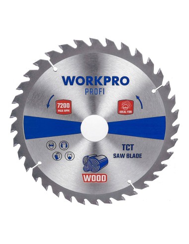 Disco de sierra circular TCT para madera, Profi, ø165 x 20 mm x 30 dientes