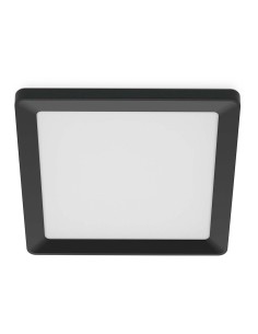 Plafão quadrado preto valen 17 w
