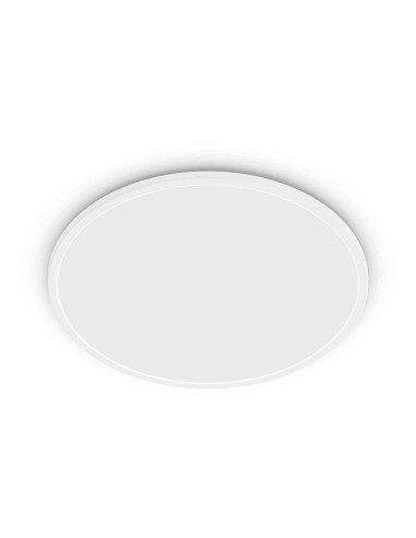 Round White Valen Ceiling Lamp, 16 W, 2000 lm