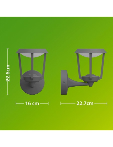 Applicatore esterno LED Nuvy antracite 4,3 W