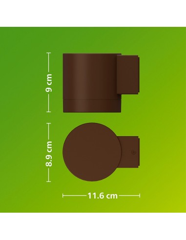 Applicatore esterno LED Fylx 5 W, Marrone