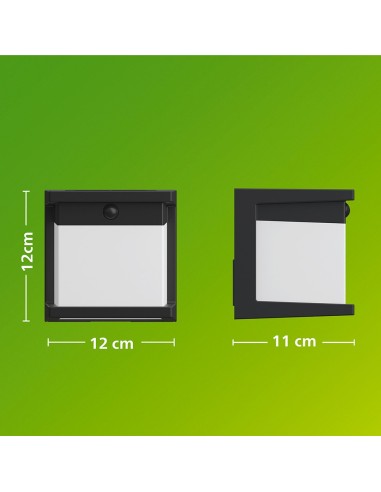 Solar LED Applier Diara Black 3.8 W