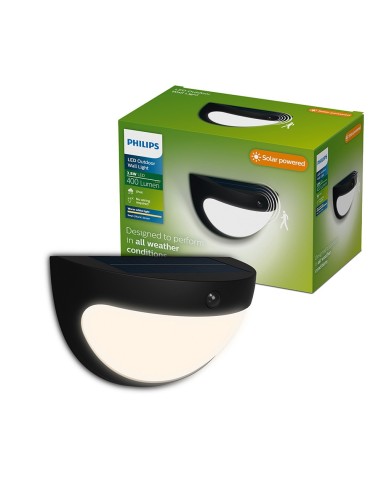 Applikatore LED solare Swyn nero 3,8 W