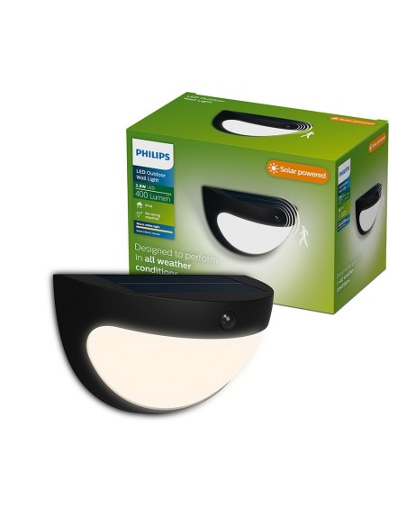 Applikatore LED solare Swyn nero 3,8 W