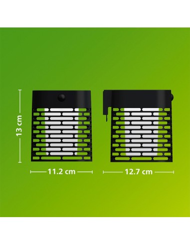 Applique solare LED Hara Nero 3,8 W