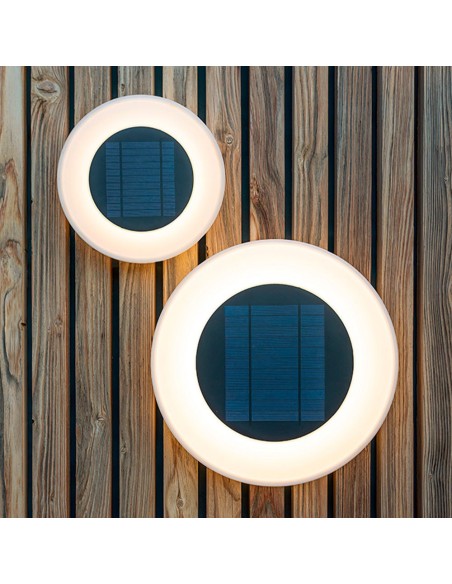 Aplique LED Solar Wally 27, Blanco