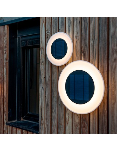 Aplique LED Solar Wally 27, Blanco