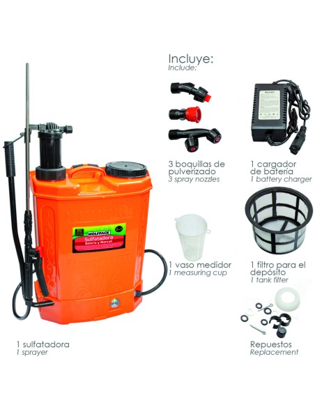 Battery Operated Sulfatadora 12V/8Ah Lithium