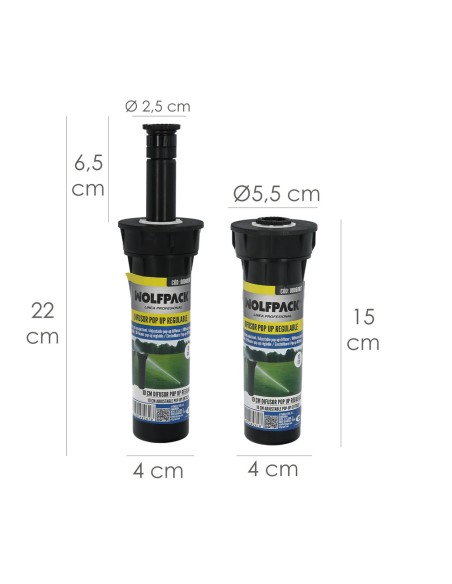 Difuseur Pop Up Régulable 10 cm