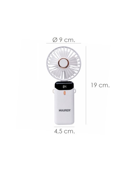 Foldable Rechargeable Battery Fan 5 Speeds