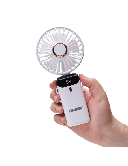 Foldable Rechargeable Battery Fan 5 Speeds