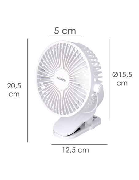 Tischventilator Ladebare 15 cm