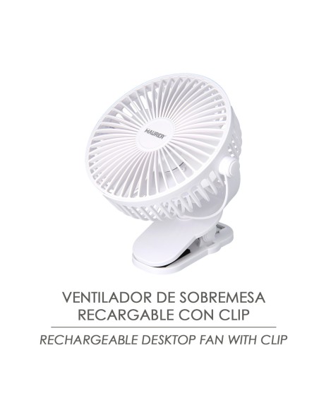 15 cm Desk Fan Rechargeable