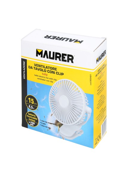 15 cm Desk Fan Rechargeable