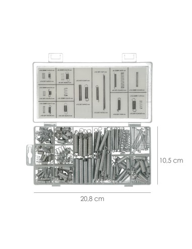 Kit Tasche 200 Druck- und Zugfedern mit Speicherbox
