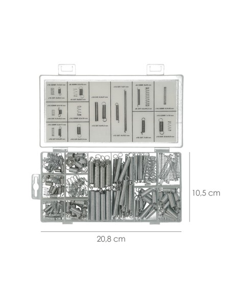 Kit Maletín 200 Muelles Compresión/Extensión con Caja de Almacenamiento