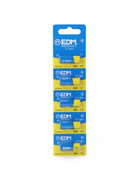 Pila alkalina EDM max-pro 23a 12v mando a distancia ø10.3x28.5mm