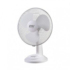 Ventilateur de bureau ø30cm 45w 3 vitesses de sécurité de la grille de la tête pivotante ou fixe réglable